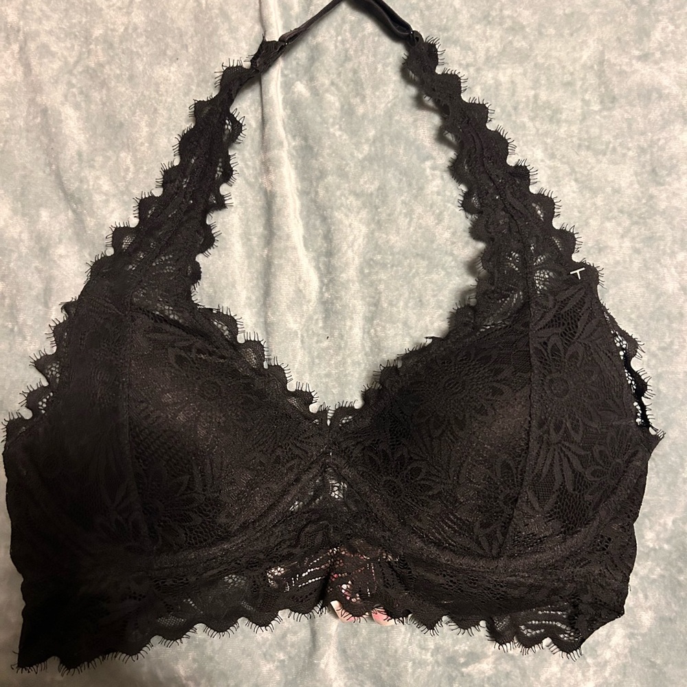 black lace bralette